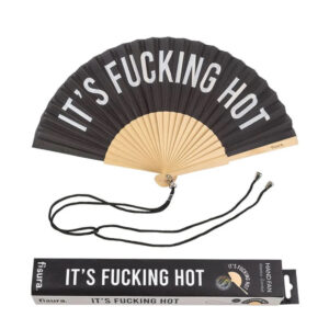 VENTAGLIO "IT'S FUCKING HOT" NERO