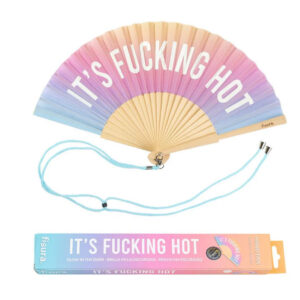 VENTAGLIO "IT'S FUCKING HOT" ARCOBALENO