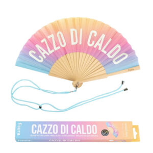 VENTAGLIO "CAZZO DI CALDO" ARCOBALENO