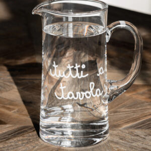 BROCCA VETRO "TUTTI A TAVOLA"