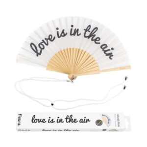 VENTAGLIO "LOVE I IN THE AIR" BIANCO