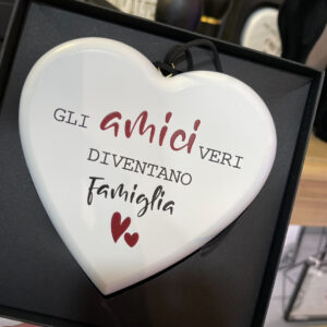 CUORE IN LEGNO "GLI AMICI..."