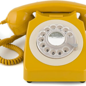 TELEFONO GPO746 ROTARY MUSTARD