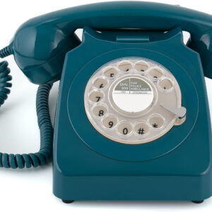 TELEFONO GPO746 ROTARY AZZURRO BLUE