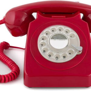 TELEFONO GPO746 ROTARY RED