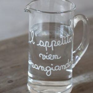 BROCCA VETRO "L'APPETITO VIEN MANGIANDO"