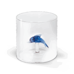 BICCHIERE DECORO DELFINO