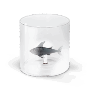 BICCHIERE DECORO SQUALO