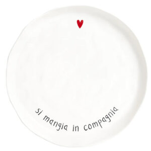 PIATTO PIANO "SI MANGIA IN COMPAGNIA"
