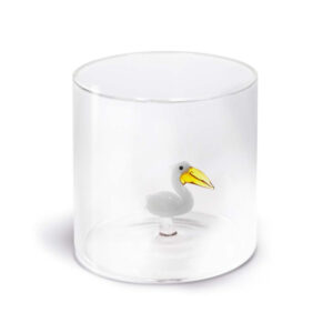 BICCHIERE DECORO PELLICANO