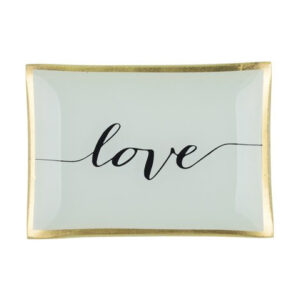 PIATTINO RETTANGOLARE LOVE BIANCO