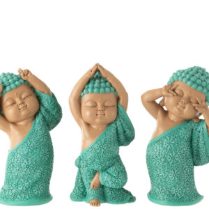 SET 3 MONACI ASSORTITI AZZURRO