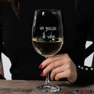 COPPIA CALICI "UN GOCCIO DI VINO"