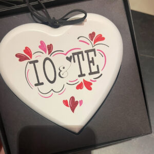 CUORE IN LEGNO "IO & TE"