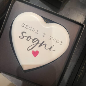 CUORE IN LEGNO "SEGUI I TUOI SOGNI"