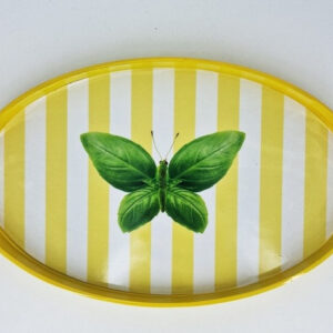 VASSOIO SVUOTATASCHE MYKONOS OVALE - FARFALLA