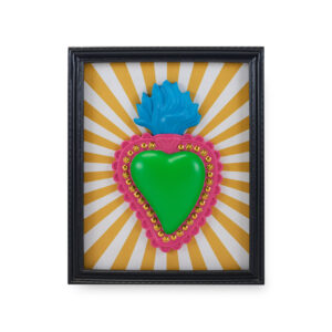 CORNICE DECORATIVA RETTANGOLARE CUORE E RAGGI