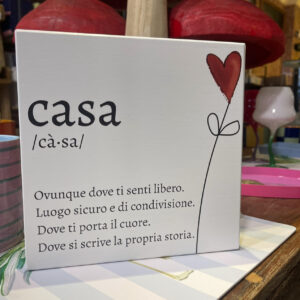 QUADRETTO IN LEGNO "CASA"