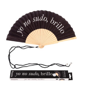 VENTAGLIO "YO NO SUDO BRILLO" NERO