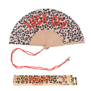 VENTAGLIO "FUCK OFF" LEOPARDO