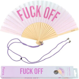 VENTAGLIO "FUCK OFF" ARCOBALENO