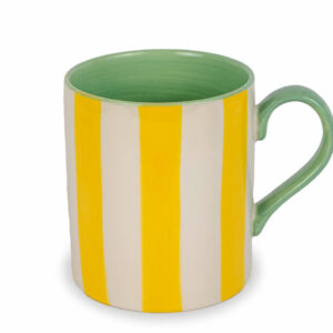 MUG IN STONEWARE GIALLA