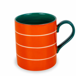 MUG IN STONEWARE ARANCIONE