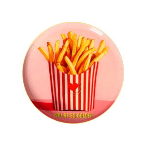 PIATTINO ROTONDO YOU'RE SO GOLDEN PATATINE