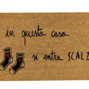 ZERBINO "SI ENTRA SCALZI"