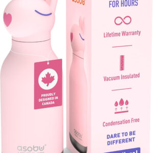 BOTTIGLIA TERMICA ASOBU "PINK BUNNY" 460ML