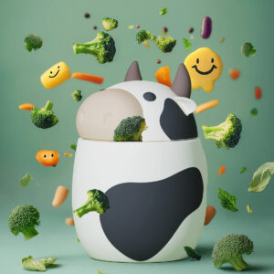 BESTIE FOOD CONTAINER "COW"