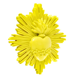 EX VOTO RESINA CON RAGGI GIALLO