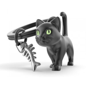 PORTACHIAVI GATTO NERO