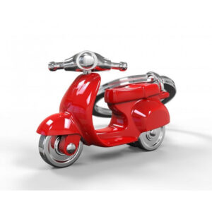 PORTACHIAVI SCOOTER ROSSO