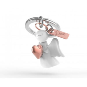 PORTACHIAVI ANGELO CON CUORE
