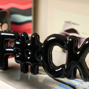 SCRITTA DECORATIVA FUCK BLACK