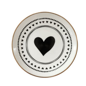 PIATTINO ROTONDO CUORE NERO