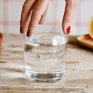 BICCHIERE "COSA C'E' DI BUONO OGGI"