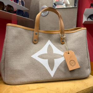 BORSA MANIFATTURE PICO - BAGUETTE CANVAS GEORGE NEUTRO BIANCO