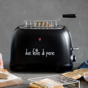 TOSTAPANE NERO "DUE FETTE DI PANE"
