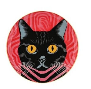 PIATTINO ROTONDO GATTO NERO