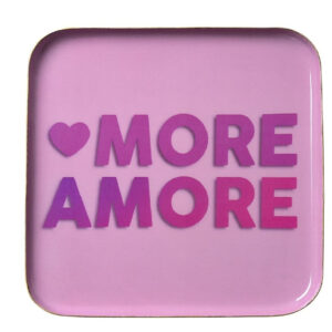 PIATTINO QUADRATO MORE AMORE