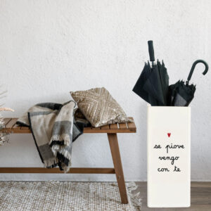 PORTAOMBRELLI "SE PIOVE VENGO CON TE"