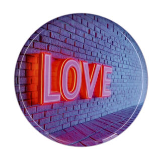 PIATTINO ROTONDO LOVE MURETTO