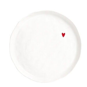 PIATTO PIANO "CUORE ROSSO"
