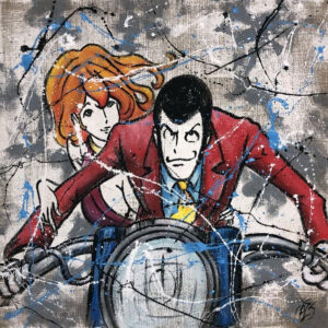 QUADRO LUPIN SEMPRE PIU' VELOCI - 80X80CM