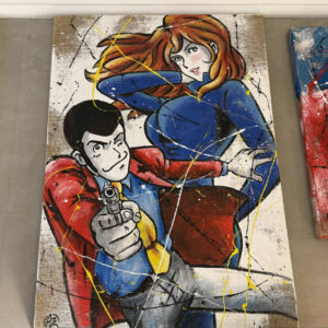 QUADRO LUPIN FERMI TUTTI - 70X100CM