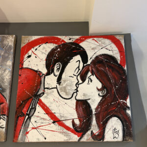 QUADRO LUPIN LOVE - 80X80CM