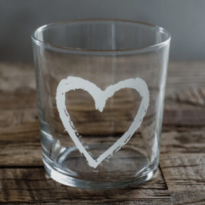 BICCHIERE "CUORE GRAFFITI"