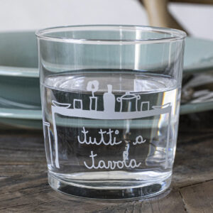 BICCHIERE "TUTTI A TAVOLA"